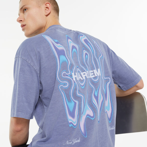 JO-HN T-Shirt Oversized printed violet
