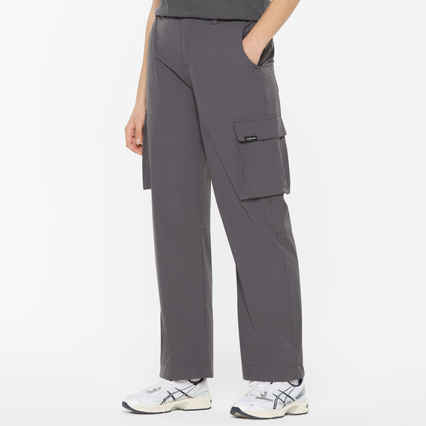 DE-YN Nylon Cargo Pants asphalt