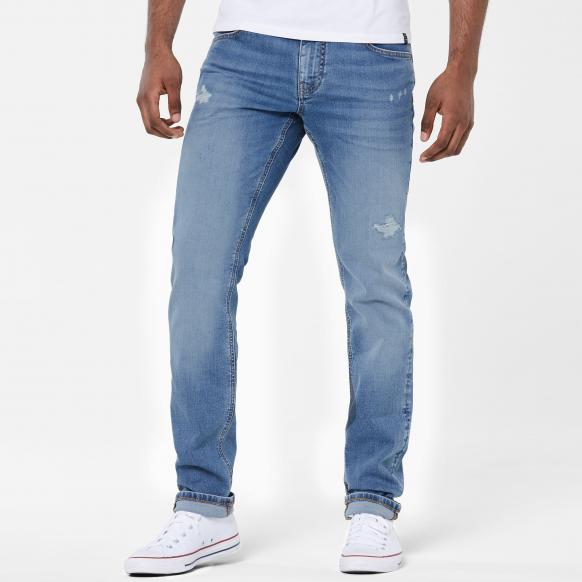 Blue used destroyed Jeans CLE-VE blue used
